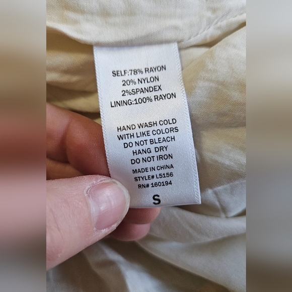 BY TOGETHER Boho Woven Babydoll mini dress in cream. Size Small - Picture 13 of 15